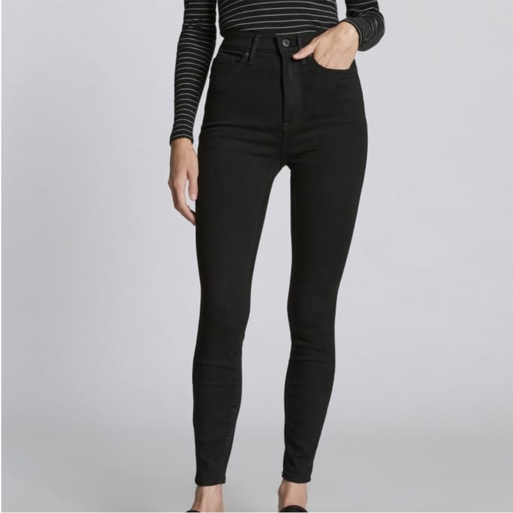 NWT Everlane The Way-High Waist Skinny Black Jeans Size 27